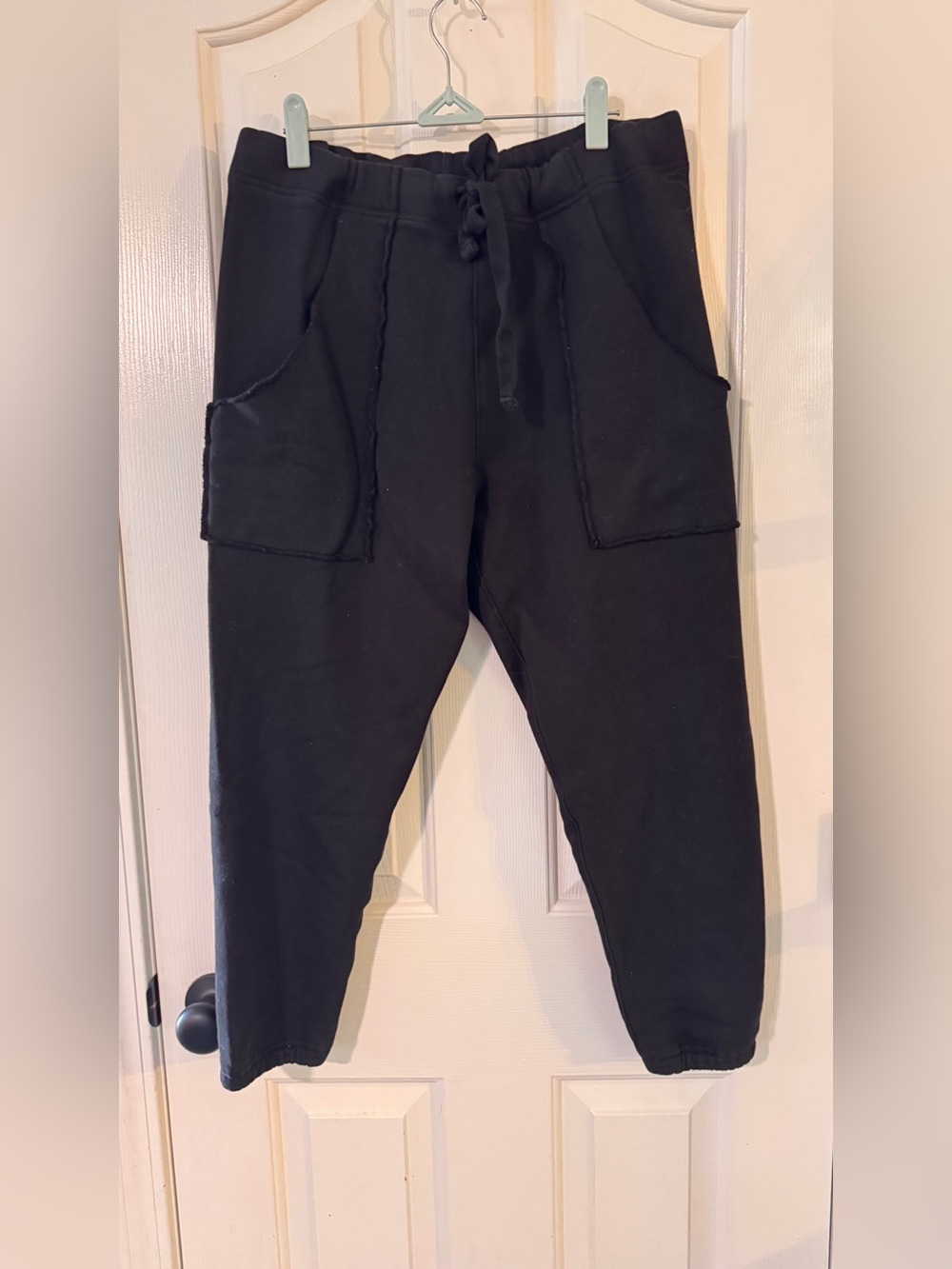 Frank & Eileen Black  Drawstring Cargo Joggers